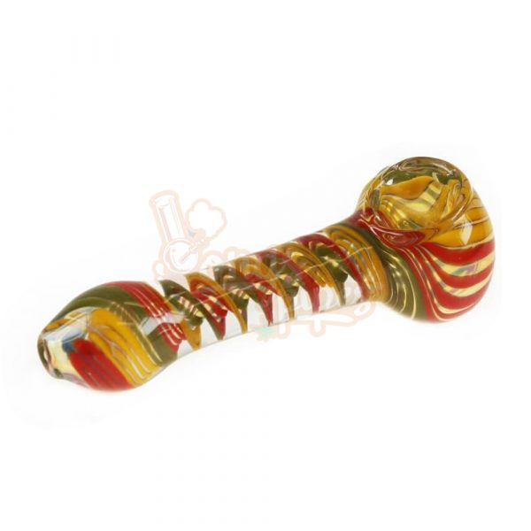 3G Spiral Peanut Coloured Pipe 12cm