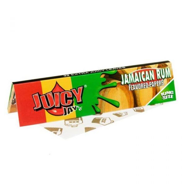 Juicy Jays Jamaica Rum Flavoured Rolling Papers King Size Slim - Image 2