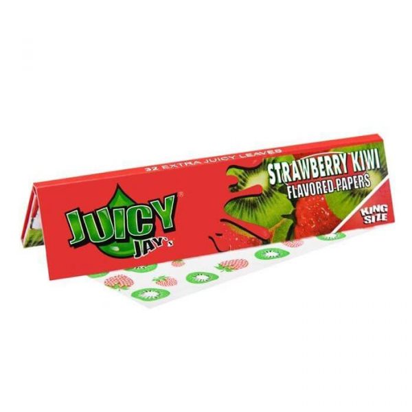 Juicy Jays Strawberry Kiwi Flavoured Rolling Papers King Size Slim