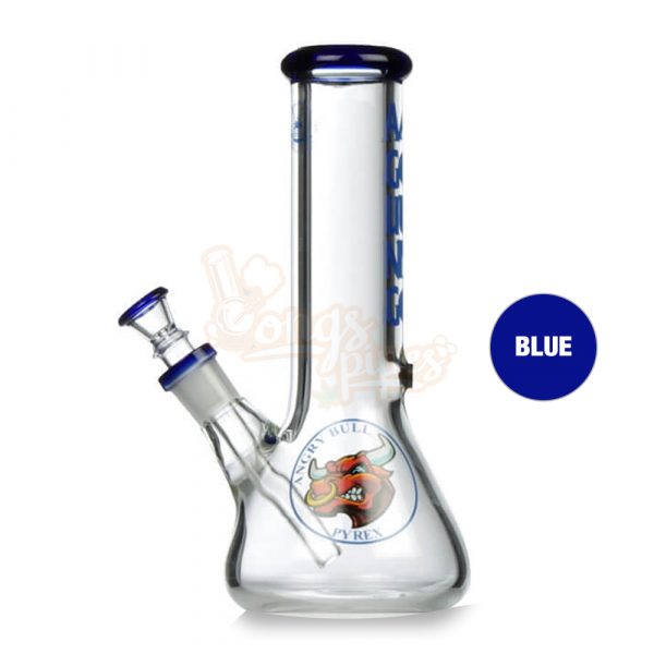 Agung Angry Bull Beaker Slider Bong Size Medium 25cm Black