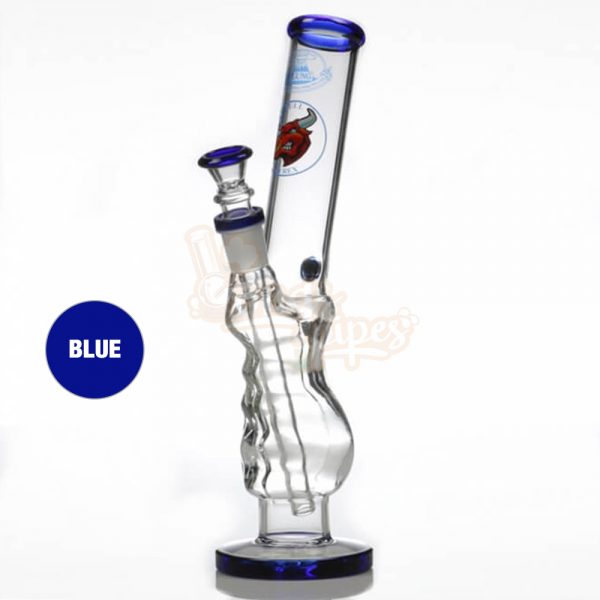 Agung Angry Bull Gripper Full Glass Bong 29cm Blue