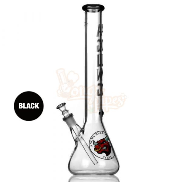 Agung Angry Bull Large Beaker Slider Bong 45cm Black