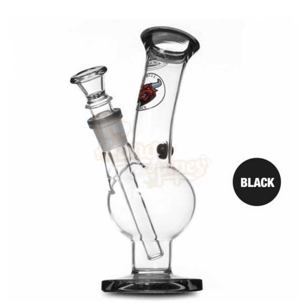 Agung Little Bull Black Full Glass Bong 20cm Black