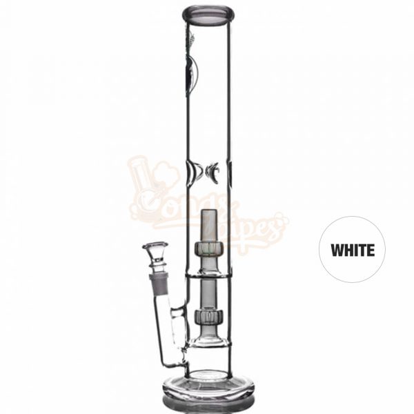 Agung Percolator Full Glass Bong 42cm White