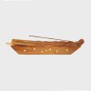 Ash Catcher Wooden Box Boat Incense Burner