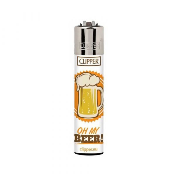 Clipper Refillable Gas Beer Large Orange