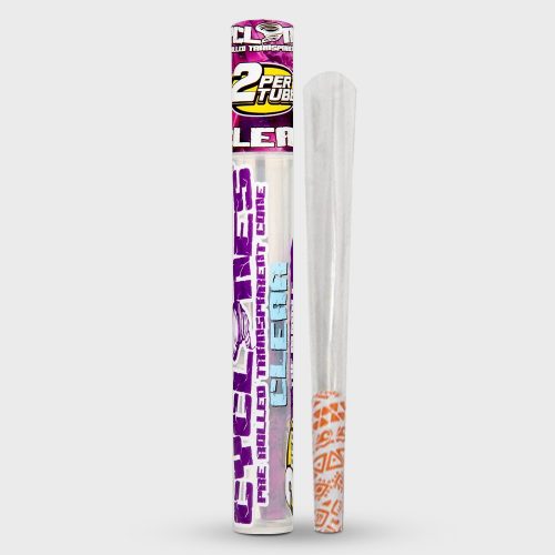 Cyclones Clear Pre-Rolled Transferent Cone Purple Unknown