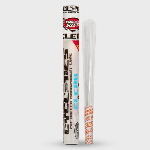 Cyclones Clear Pre-Rolled Transferent Cone Rockstar Cola