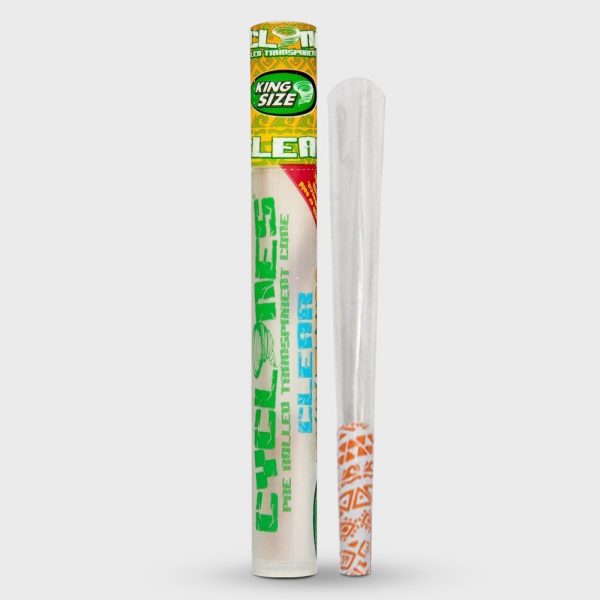 Cyclones Clear Pre-Rolled Transferent Cone Tiki Tango