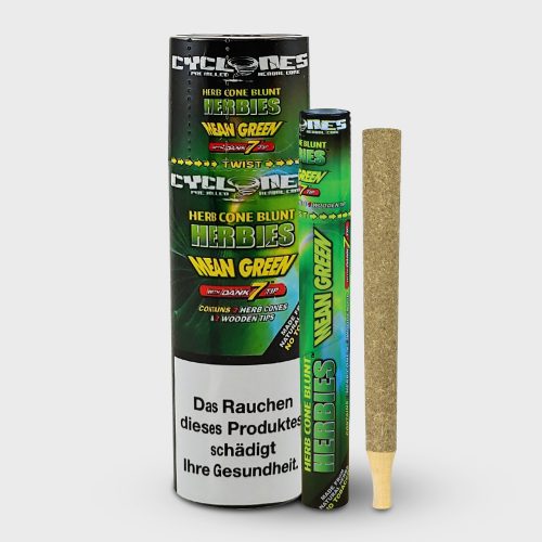 Cyclones Herb Cone Blunt Herbies Mean Green with Dank 7 Tip