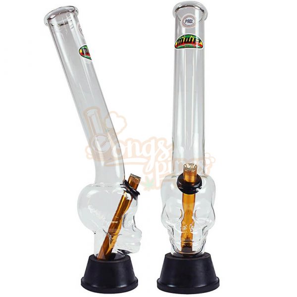 Extra Large Skull Gripper Glass Bong 40cm