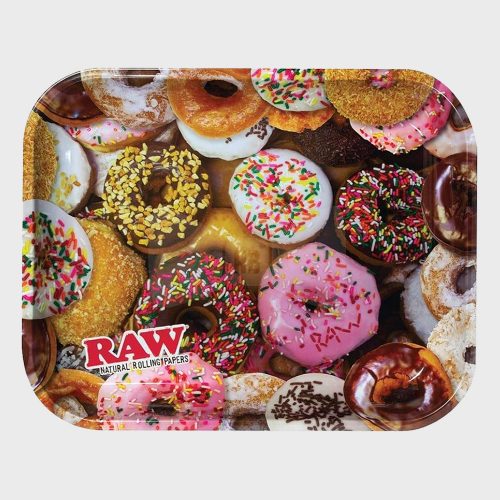 RAW Delicious Doughnuts Metal Rolling Tray 36x28 cm