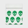 Resealable Plastic Bags 32×32 mm with Green Alien Patterns