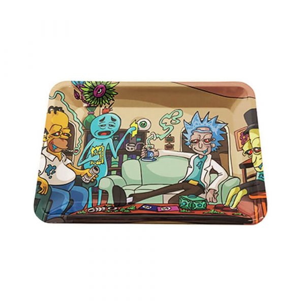 Rick and Morty Galaxy Rolling Metal Tray