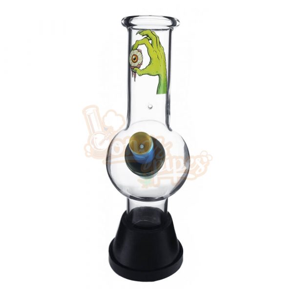 Small Glass Bonza Bubble Red Eyeball 19cm