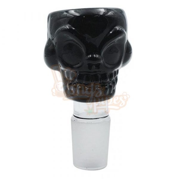 Stone Age Skull Cone Piece Black 14mm Cone