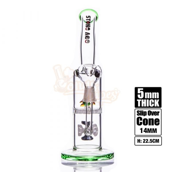 Stone Age With Turtle and Honeycomb Perc Green