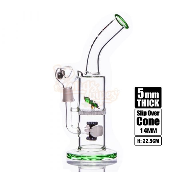Stone Age With Turtle and Honeycomb Perc Green