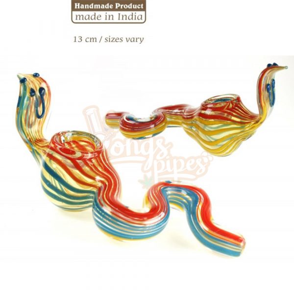 3G Cobra Glass Pipe 13cm