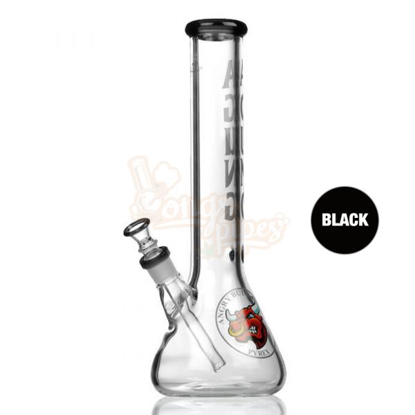 Agung Angry Bull Beaker Slider Bong Size Large 35cm Black