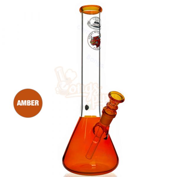 Agung Bong Bright Beaker Size Large 30cm Amber