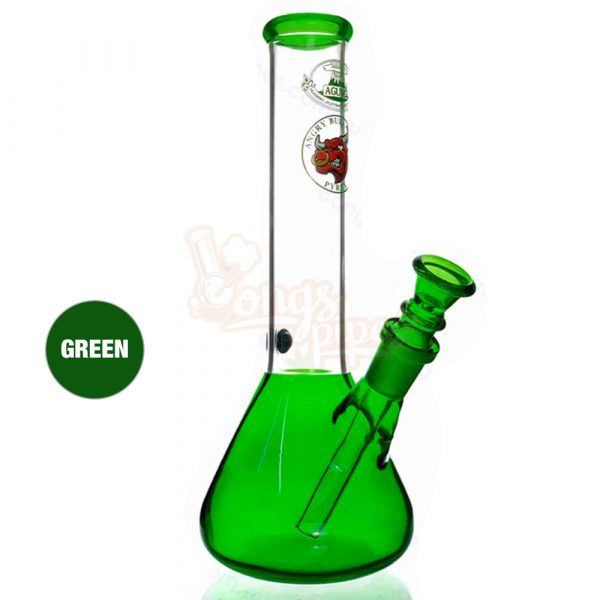 Agung Bong Bright Beaker Size Medium 25cm Green