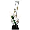 Agung Coloured Leaf Glass Bong 32cm