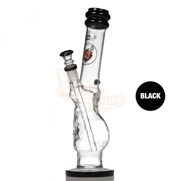 Agung Gripper Full Glass Bong 33cm Black