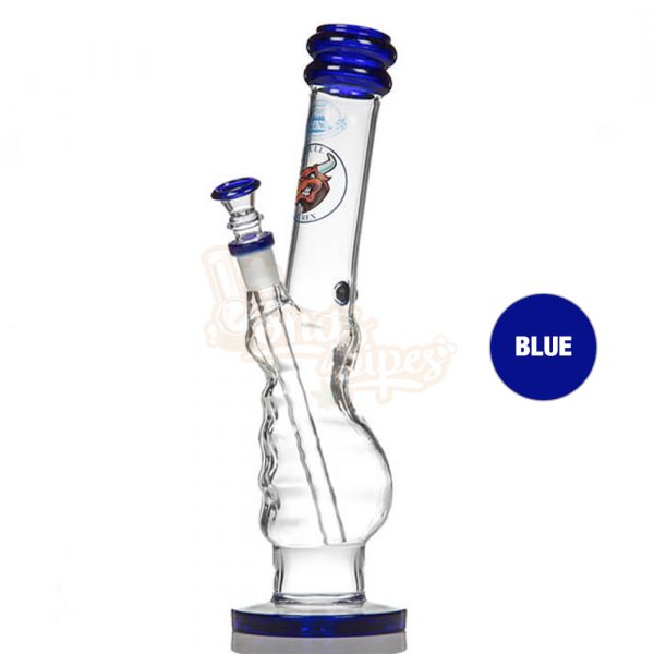 Agung Gripper Full Glass Bong 33cm Blue