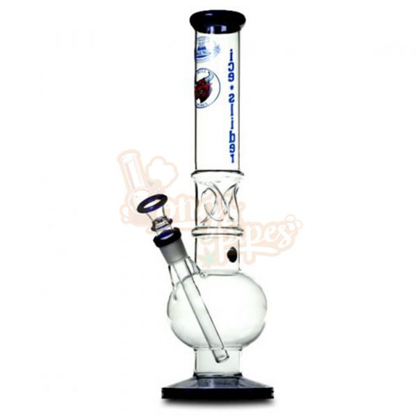 Agung Ice Slider Bubble Full Glass Bong 33cm Blue