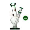 Agung Medium Bull Glass Slider Bubble Bong 25cm Green