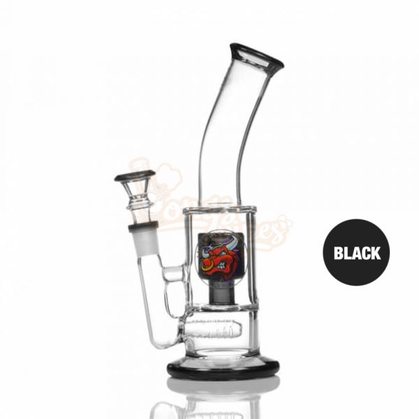 Agung Percolator Full Glass Bong 23cm Black