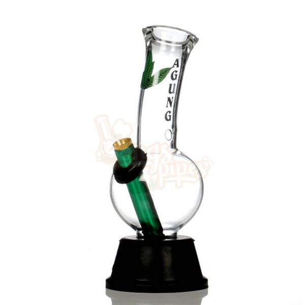 Agung Stumpy Leaf Glass Bong 20cm