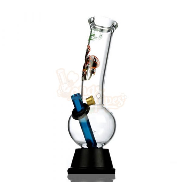 Agung Sturdy Decal Medium Glass Bong 26cm