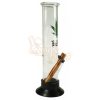 Black Leaf Glass Waterpipe 30cm