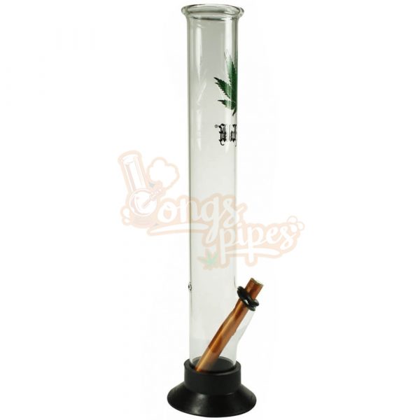 Black Leaf Glass Waterpipe 40cm