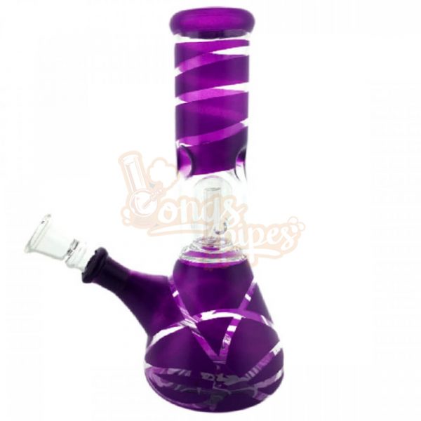 Classic Glass Dome perk Bong 20cm Purple