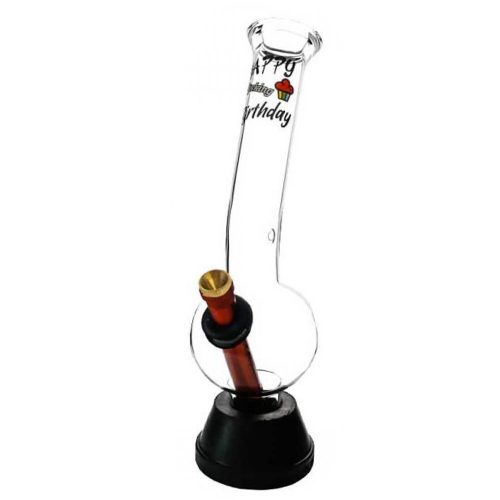 Happy Fucking Birthday Glass Bonza Bong