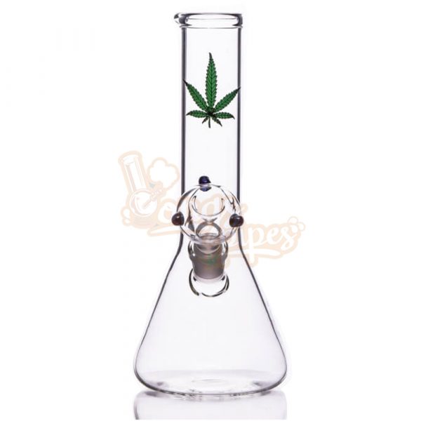 MWP Large Beaker With Green Leaf 26cm