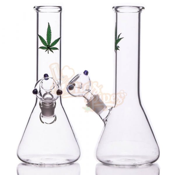 MWP Large Beaker With Green Leaf 26cm