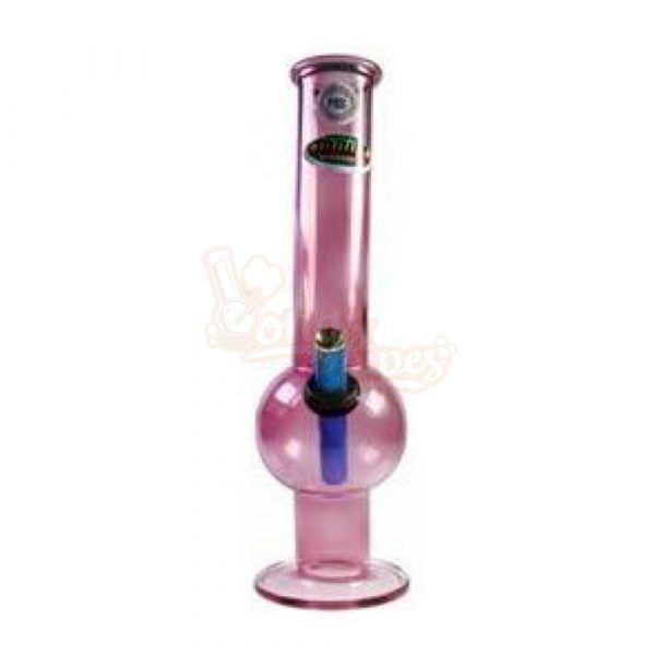 MWP Pink All Glass Bent Bubble 25cm