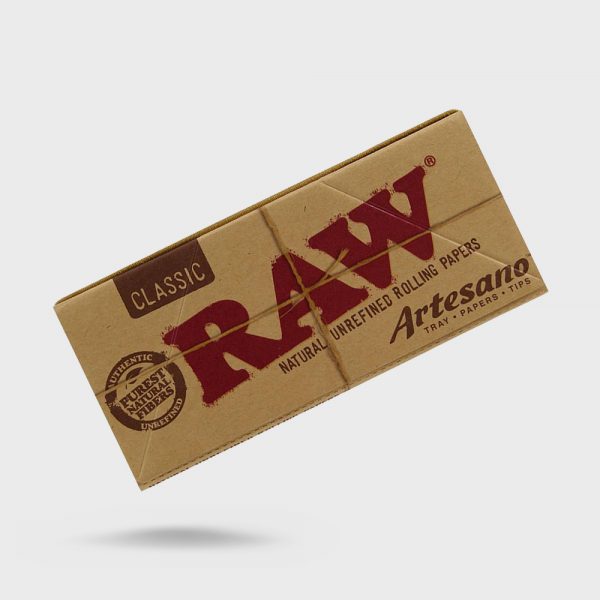 RAW Classic Rolling Papers Artesano King Size Slim with Tray-Papers-Tips