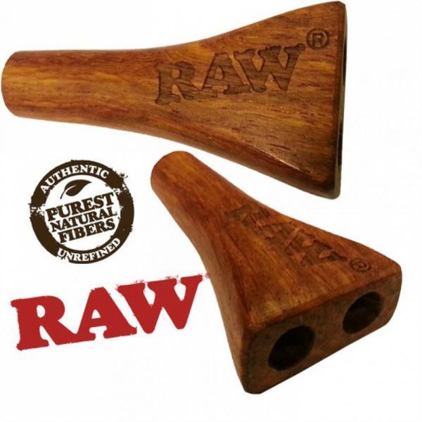 Raw Double Barrel Wooden Cigarette Holder 1 1/4 - Image 3