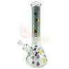 Royal Edition Diamonds Glass Beaker Bong 35cm Grey