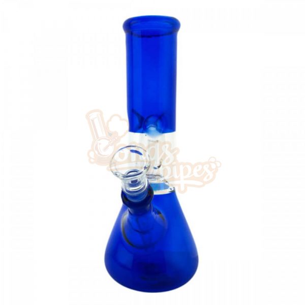 See Through Glass Dome Perk Bong 20cm Blue