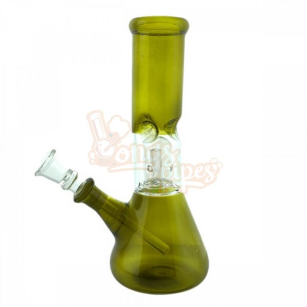 See Through Glass Dome Perk Bong 20cm Green