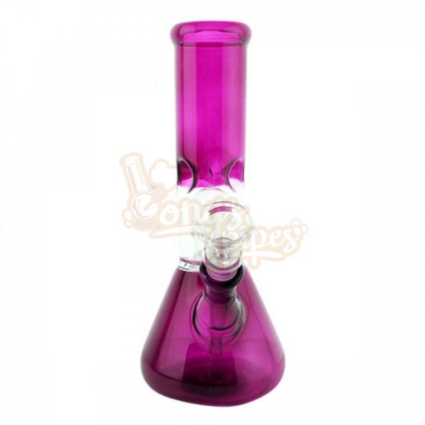 See Through Glass Dome Perk Bong 20cm Pink