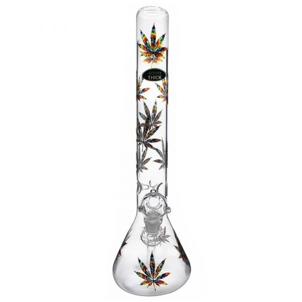 Stone Age X Large Beaker With Rasta Leaf 45cm