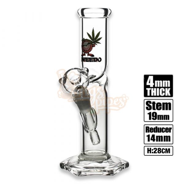 WEEDO Straight Twist Bong with Ms WEEDO 26cm