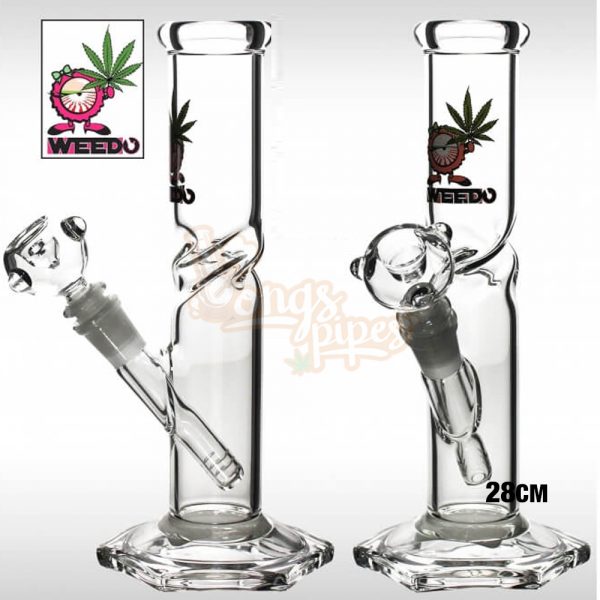 WEEDO Straight Twist Bong with Ms WEEDO 26cm